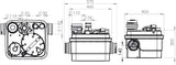 SFA SaniCubic 1 High-performance lifting station for all wastewater in a residential unit – 0039NM