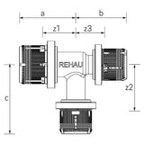 REHAU REHAU T-piece FASTLOC EX+ 20 - 25 - 20 - 13707781001