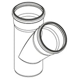 REHAU RAUPIANO PLUS Single Branch Fitting DN 40/40, 45 Degrees – 11231041002