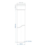 POLOPLAST PO Steckmuffenrohr POLO-KAL XS DN 90/2000  – 102075