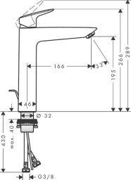 HANSGROHE HG Logis Waschtischmischer 190 chrom   – 71090000