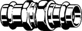 VIEGA Viega Verschraubung mit SC Sanpress 2260 flachdichtend in 28mm Siliziumbronze   – 124 311