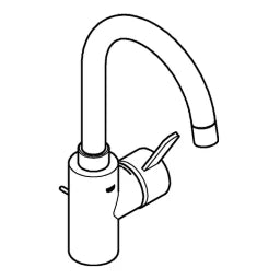 GROHE Grohe EH-Waschtischbatterie Eurosmart C 32830 L-Size chrom   – 32 830 001