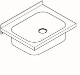 KWC AUSTRIA KWC Sirius Slop Hopper 500x210x400 without hinged grate, with 6/4" basket strainer – 2000090080