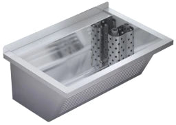 KWC AUSTRIA KWC Sirius Laundry Trough 750x354x500mm Drain on Right, Seamless Chrome Steel – 2030045758