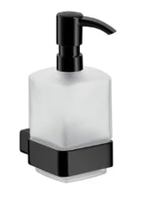 EMCO Emco Passion Soap dispenser with satin crystal glass container, black. – BPPAASESPS