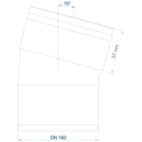 POLOPLAST PO Bend POLO-KAL XS DN 160/15 Degree – 102160