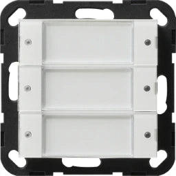 GIRA Tastsensor 2 3fach 24 V potenzialfrei System 55 Klar/Reinweiß   – 2003100