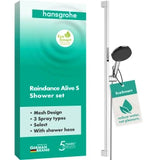 HANSGROHE HG Brauseset Raindance Alive Select S 125 3jet EcoSmart Unica 900mm chrom  – 24601000