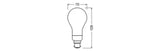 LEDVANCE LED CLASSIC A DIM P 18W 827 Frosted E27  – 4099854067457
