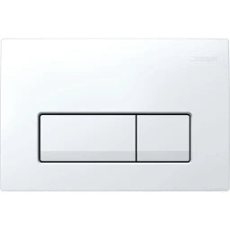 GEBERIT GE Delta50 Dual-Flush Actuator Plate, plastic white, square – 115.105.11.5