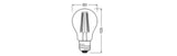 LEDVANCE LED CLASSIC A DIM P 7.5W 827 Clear E27 – 4099854060915