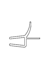 PALME Palme Floor seal for 5-6mm toughened safety glass No. 104242 – 104242