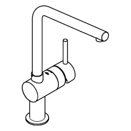 GROHE Grohe Minta Single-Lever Kitchen Mixer 1/2" L-Spout – 31 375 000