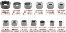 AIRFIT Superkurz-Reduzierstück DN 110x90 aus PP  – 81109SK