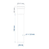 POLOPLAST Push-Fit Socket Pipe POLO-KAL NG DN 32/150 – 02000