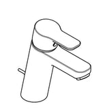 KLUDI Kludi Pure&Easy Basin mixer 100 DN15 – 371900565