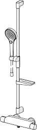 HANSA Hansa Shower Mixer with Shower Set HANSAOPTIMA 4813 chrome – 4813 0331