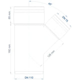 POLOPLAST PO Branch POLO-KAL XS DN 110/75/45Degree – 102227