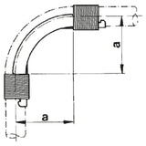 REHAU REHAU Pipe Guide Bend Plumbing 20, 90 Degrees – 11388911002