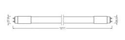 LEDVANCE LED TUBE T8 UNIVERSAL PERFORMANCE 1200mm 14W 840 – 4099854026393
