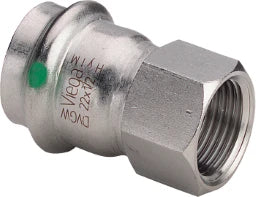 VIEGA Viega Übergangsst. mit SC Sanpress Inox 2312 in 18mm x Rp3/4, Edelstahl   – 436 605