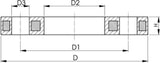 FISCHER GEORG GF Loose Flange PP-GF with Steel Insert PN16 d 160DN150 for Butt Welding System – 727700717