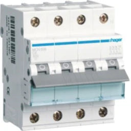 HAGER LS-Schalter 3P+N 6kA C-6A 4M  – MCN606
