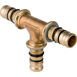 GEBERIT GE Mepla Equal Tee Brass d16mm – 611.310.00.5