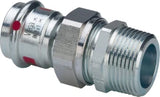 VIEGA Viega Verschraubung mit SC Prestabo 1165 in 22mm x R1 Stahl verzinkt   – 642 341