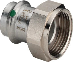 VIEGA Viega Union with SC Sanpress Inox 2363 in 28mm x G1 1/4 Stainless Steel – 437 640