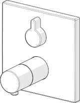 HANSA Hansa Varox Pro Final Installation Set for Shower Mixer, Square Escutcheon, Chrome – 4057 9073