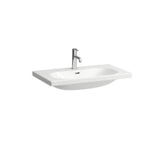 LAUFEN LF Lua WT semi-recessed 81008.7 800x460 1TH w. overflow white – H8100870001041
