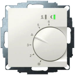 EBERLE UP-Raumregler, RAL9010 glänzend 55x55, 5 -30C, AC 230V, Triac-Ausgang, Schaltbar  – 547895554502