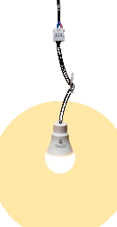 WTEED Baustellenbirne LED mit Anschlusskabel 9W 2700K, 810lm   – APALED-27
