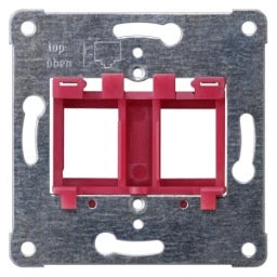 SIEMENS Mounting Plate RED for up to 2 Modular Jacks DELTA i-system – 5TG2078