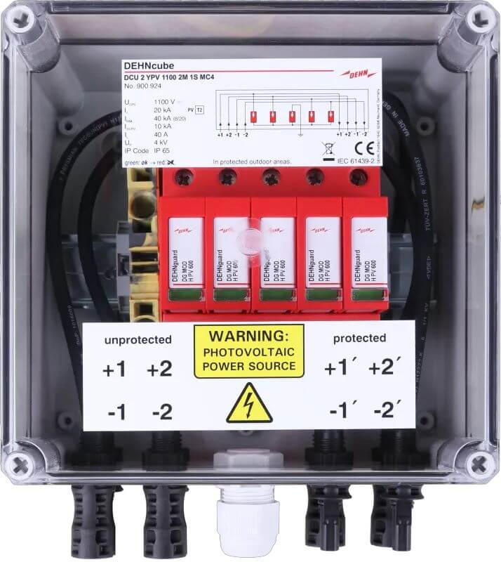 DEHNcube 2 YPV 1100 2M 1S MC4 - 900924