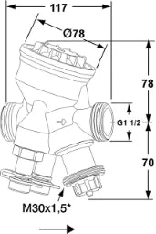TA TA TBV CMP Compact Control Valve DN32 No. 52164332 - 52 164-332