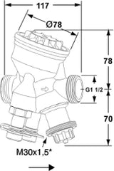 TA TA TBV CMP Compact Control Valve DN32 No. 52164332 - 52 164-332