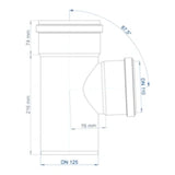 POLOPLAST PO Branch POLO-KAL NG DN 125/110/87Degrees – 02238