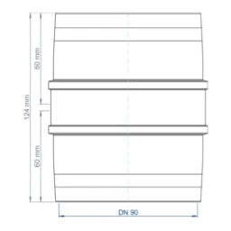 Poloplast PO double socket POLO-KAL XS DN 90 – 102307