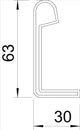 OBO Protective cap for cable ladder H60mm Polyethylene pastel orange RAL 2003 – 6222537