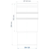 POLOPLAST PO Long Sleeve Coupling POLO-KAL XS DN 125 – 102335