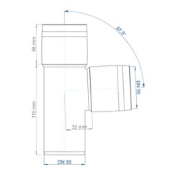 POLOPLAST PO Branch POLO-KAL XS DN 50/50/87 Degrees – 102217