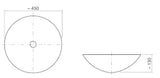 LAUFEN Laufen Bowl basin, white, circular, ø 300mm, without overflow and tap hole – H512CL10001121