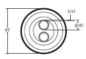 UPONOR Uponor Ecoflex Thermo Twin 32 2x32x2,9 /175  – 1018135
