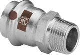 VIEGA Viega transition piece with SC Temponox 1711 in 15mmxR3/4 stainless steel – 811 495