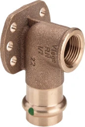 VIEGA Viega Wandscheibe mit SC Sanpress 2225.5 in 18mm x Rp1/2 Siliziumbronze   – 281 502