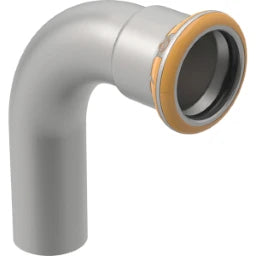 GEBERIT GE Mapress Therm 90-Degree Bend with Push-Fit End d28mm, NPW – 40305
