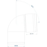 POLOPLAST PO Bend POLO-KAL XS DN 90/87 Degrees – 102174
